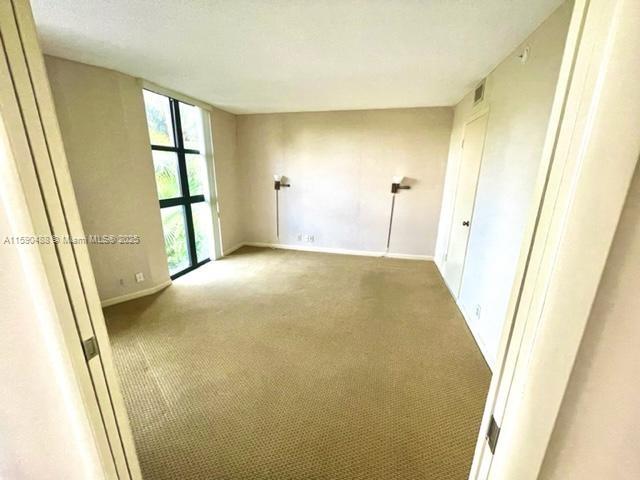 unfurnished room with carpet flooring