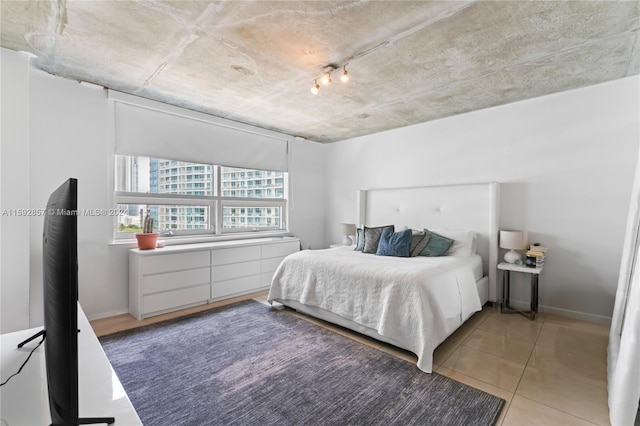 view of tiled bedroom