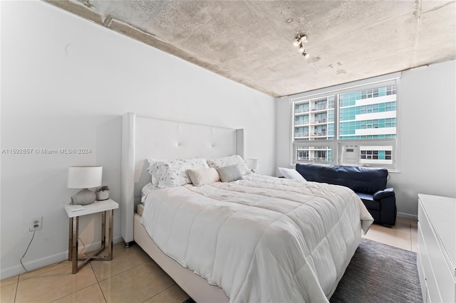 view of tiled bedroom