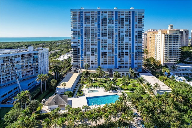 birds eye view of property