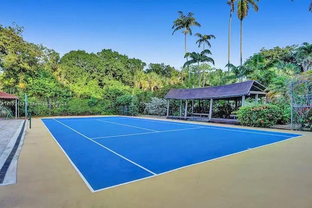 view of tennis court