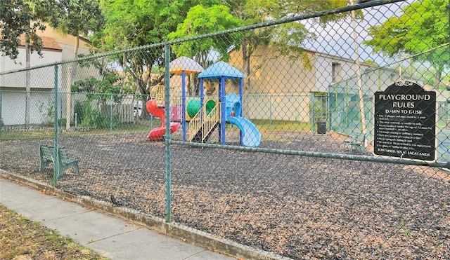 view of jungle gym