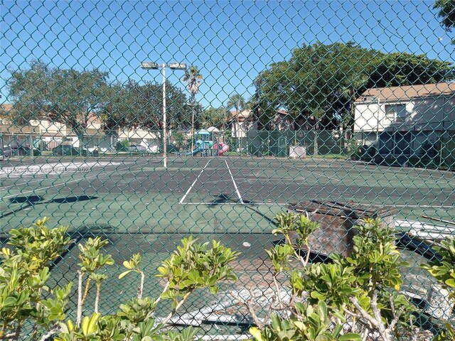 view of tennis court