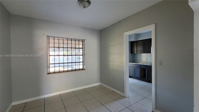 view of tiled empty room