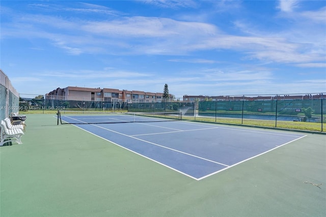 view of tennis court