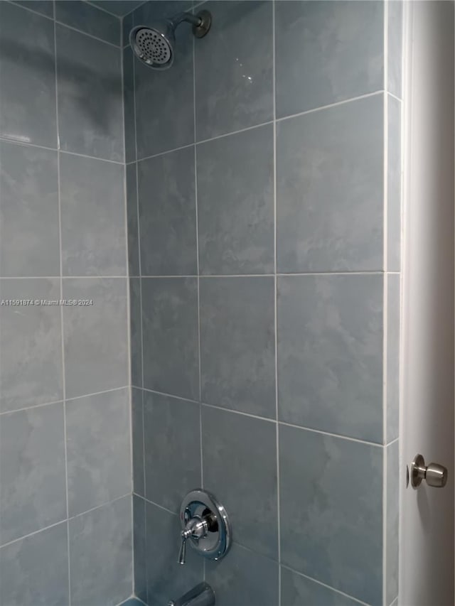 details with tiled shower / bath