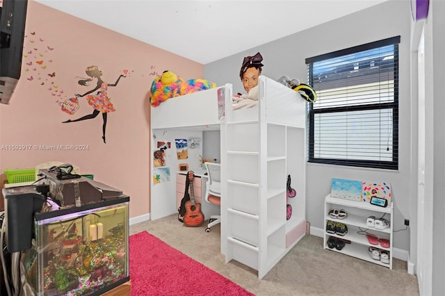 bedroom with carpet flooring