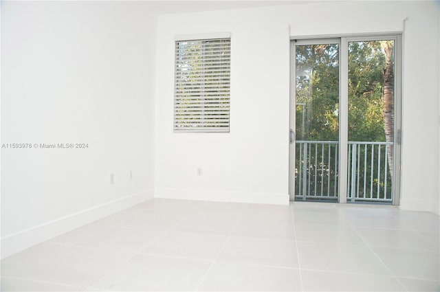 view of tiled empty room