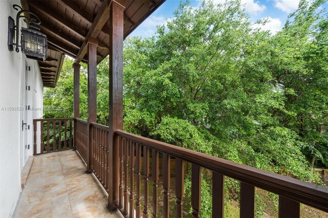 view of balcony