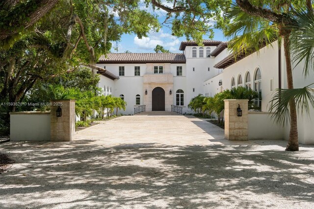 view of mediterranean / spanish house