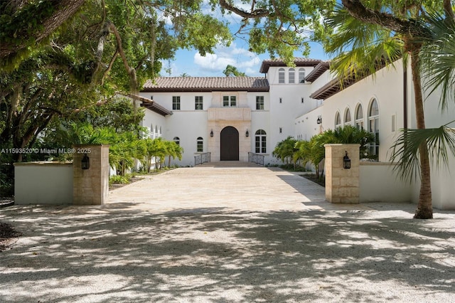 view of mediterranean / spanish house