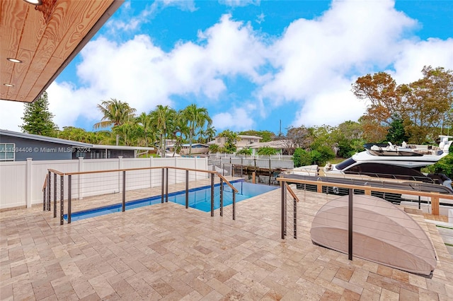 view of pool with a patio