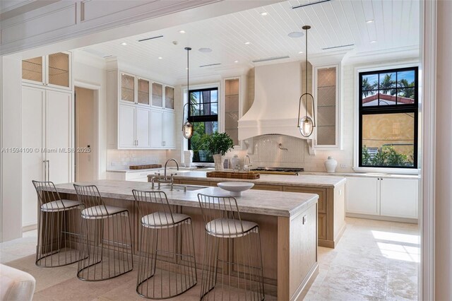 balcony with french doors