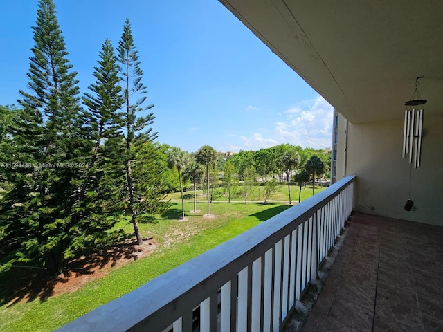 view of balcony