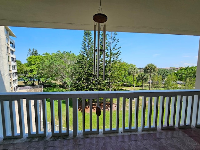 view of balcony