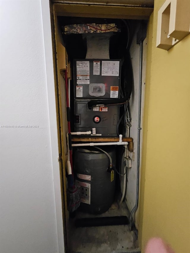 view of utility room