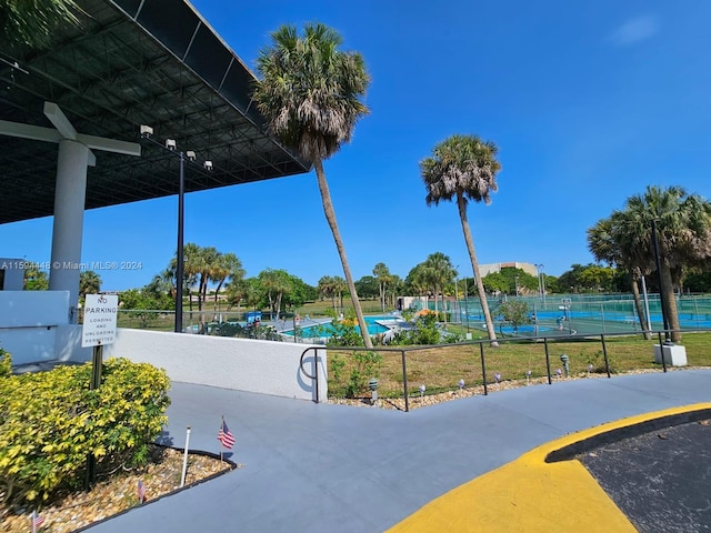 view of property's community featuring a pool