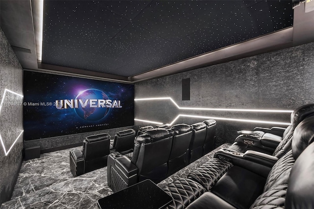 view of home theater