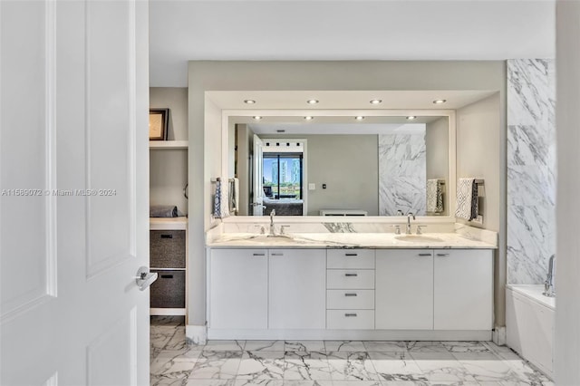 bathroom featuring vanity