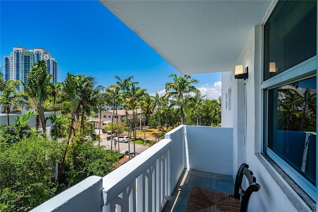 view of balcony