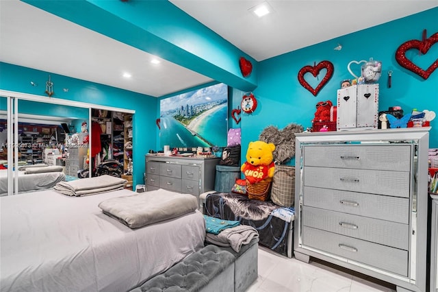 1651 NW 111th St, Miami, FL 33167 - bedroom with marble finish flooring and recessed lighting