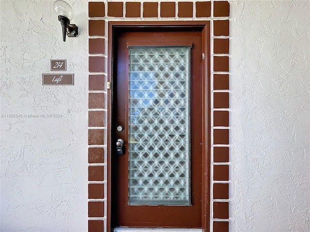 view of entrance to property