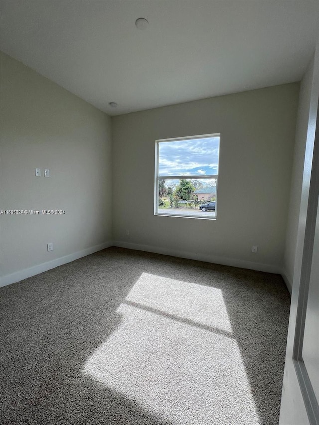 empty room featuring carpet