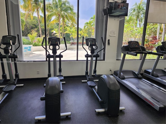 view of exercise room