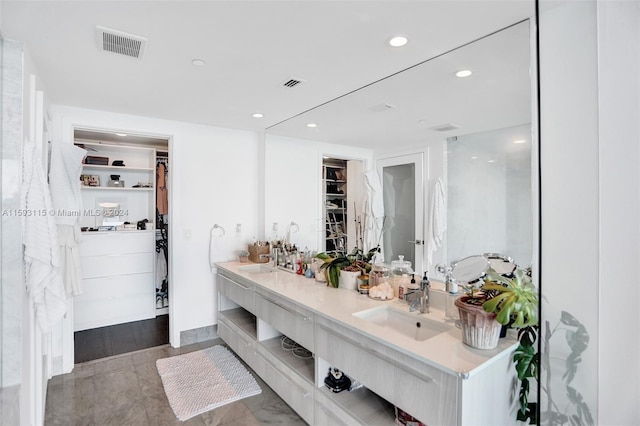 bathroom with vanity