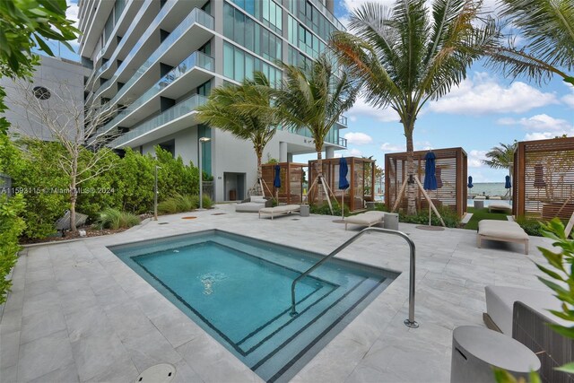 view of pool with a patio