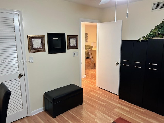 interior space featuring light hardwood / wood-style flooring