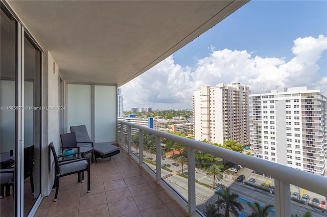 view of balcony