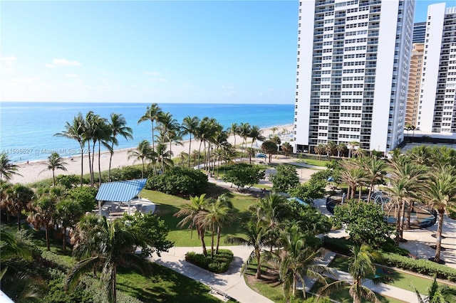 water view featuring a view of the beach