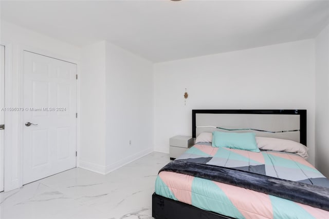 view of tiled bedroom