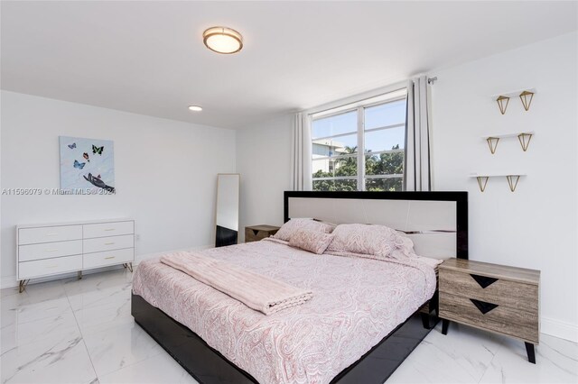 view of tiled bedroom