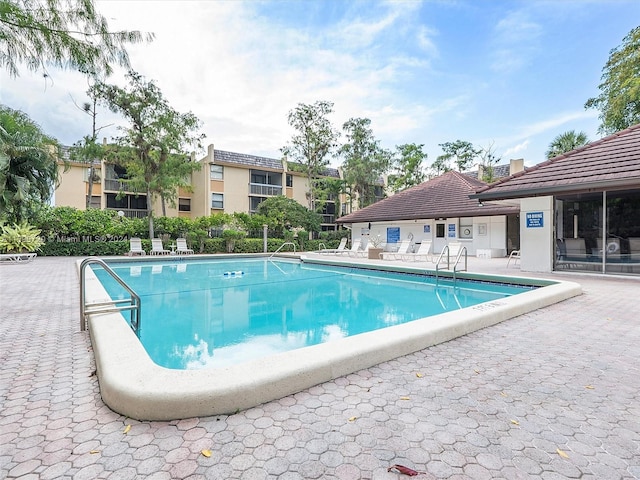 view of pool with a patio