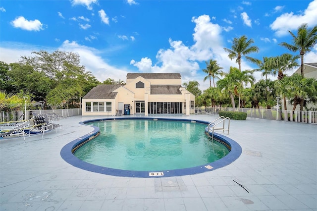 view of pool with a patio