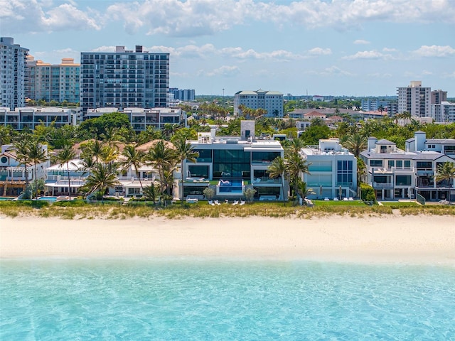 water view with a beach view