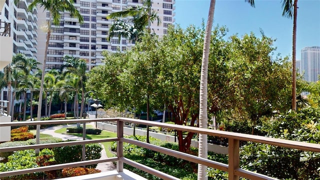 view of balcony