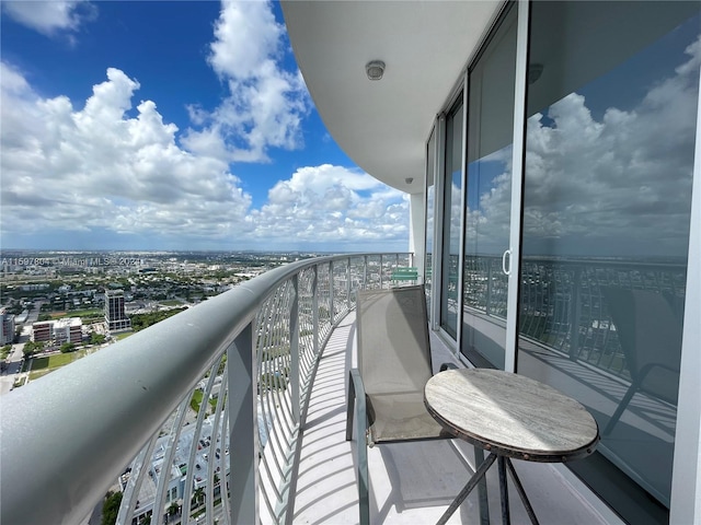 view of balcony