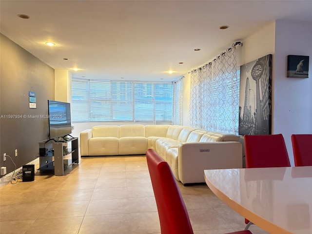 1965 S Ocean Dr Unit 2F, Hallandale Beach, FL 33009 - living room with light tile patterned flooring
