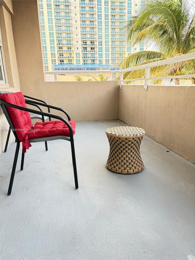 1965 S Ocean Dr Unit 2F, Hallandale Beach, FL 33009 - view of patio / terrace with a balcony