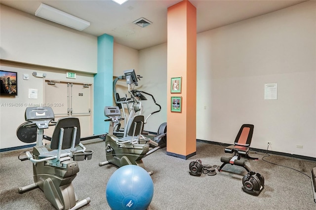 view of exercise room