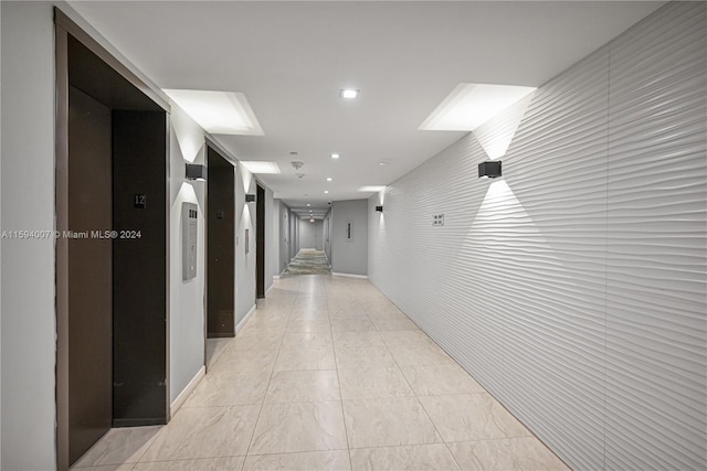 corridor with elevator