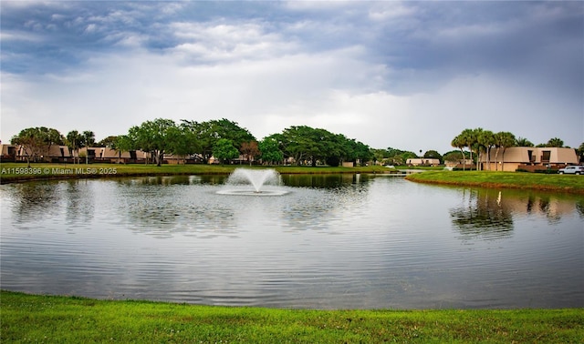 view of water feature