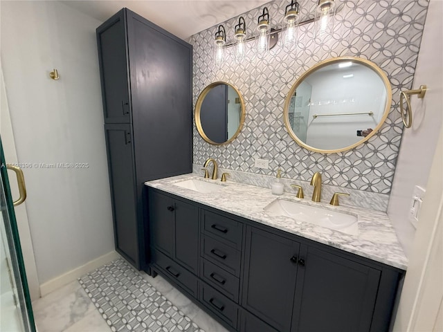 bathroom with vanity