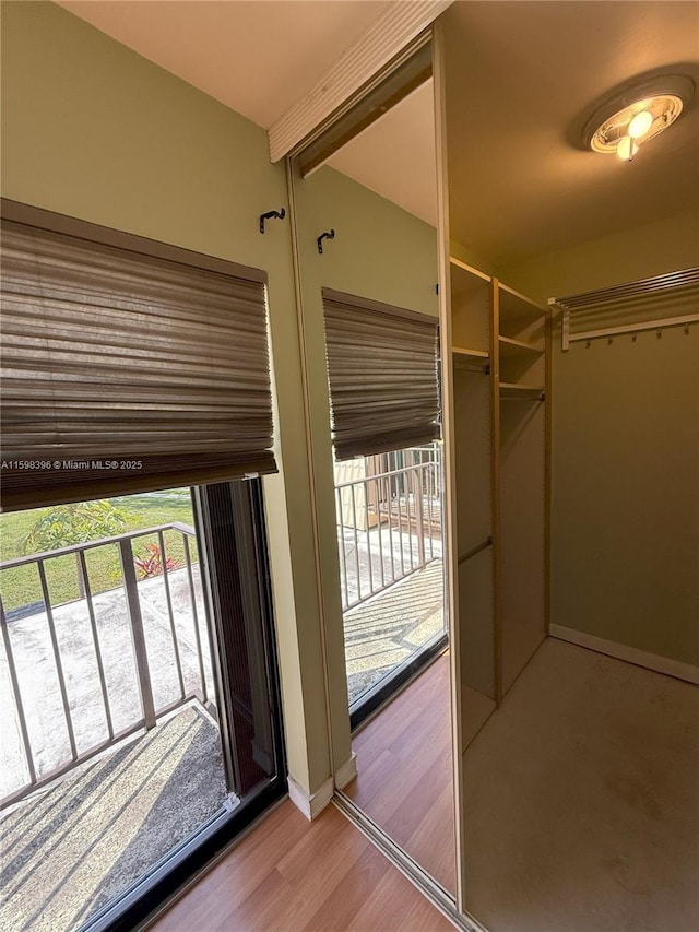 entryway featuring light hardwood / wood-style floors