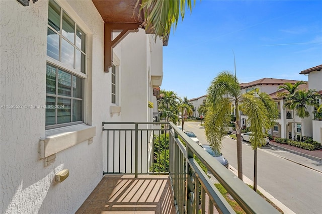 view of balcony