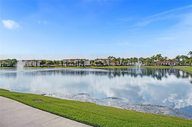 view of water feature