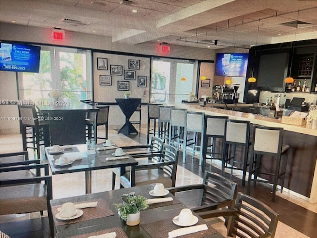 view of dining area